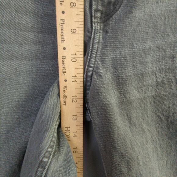 Abercrombie Fitch Jeans Womens 14/32 Gray 90s Straight Ultra High Rise - Picture 4 of 8